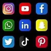 Facebook, Instagram, Twitter, Pinterest, Youtube ...