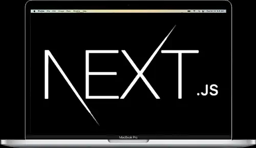 le logo de Next.js ecrit en blanc