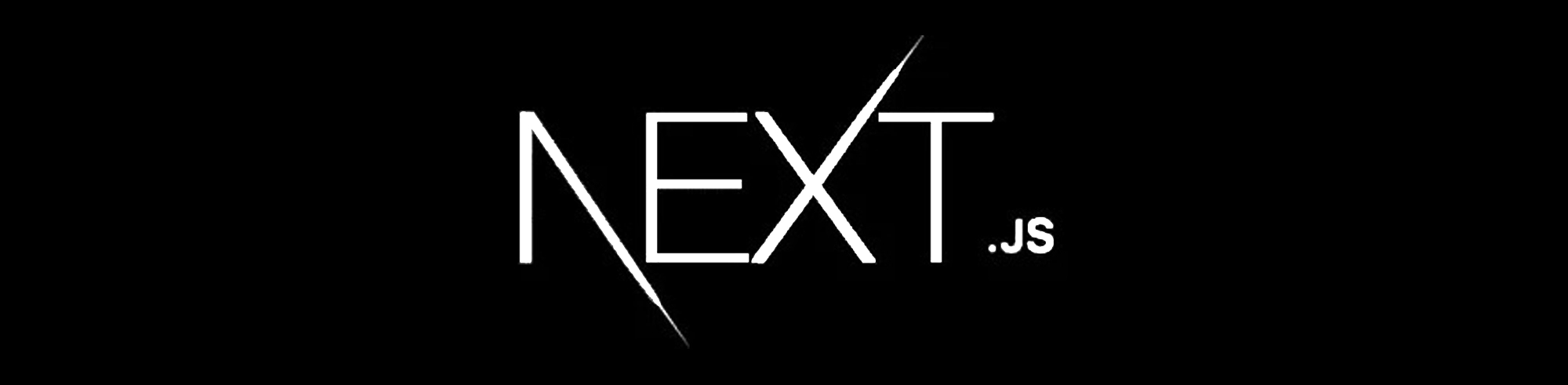 Le logo de Next.js en grand