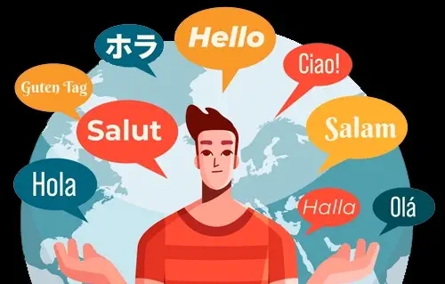 Homme parlant plusieurs langues